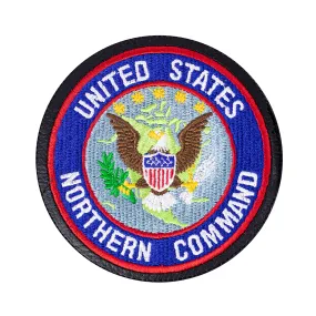 Air Force Patch: U.S. Northern Command - leather with hook closure