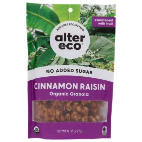 Alter Eco - Granola Cinnamon Raisin 8 Oz - Pack of 6