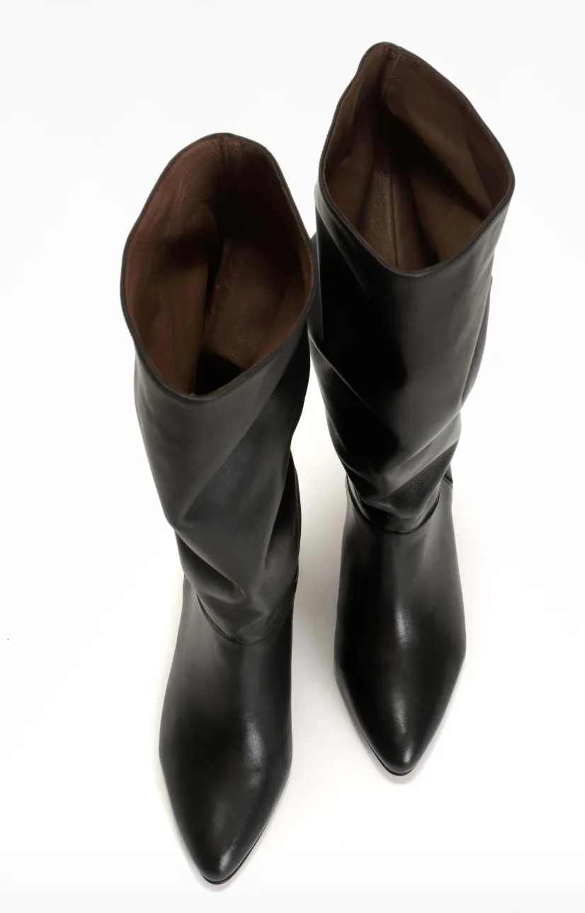 Anonymous Copenhagen Jasmina 50 Stiletto Black Leather Boots