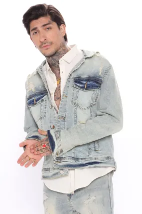 Axel Denim Jacket - Vintage Blue Wash