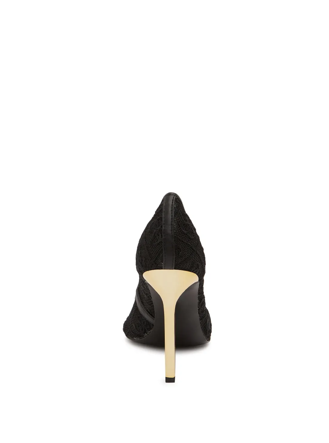 Black Seannay Logo Pumps