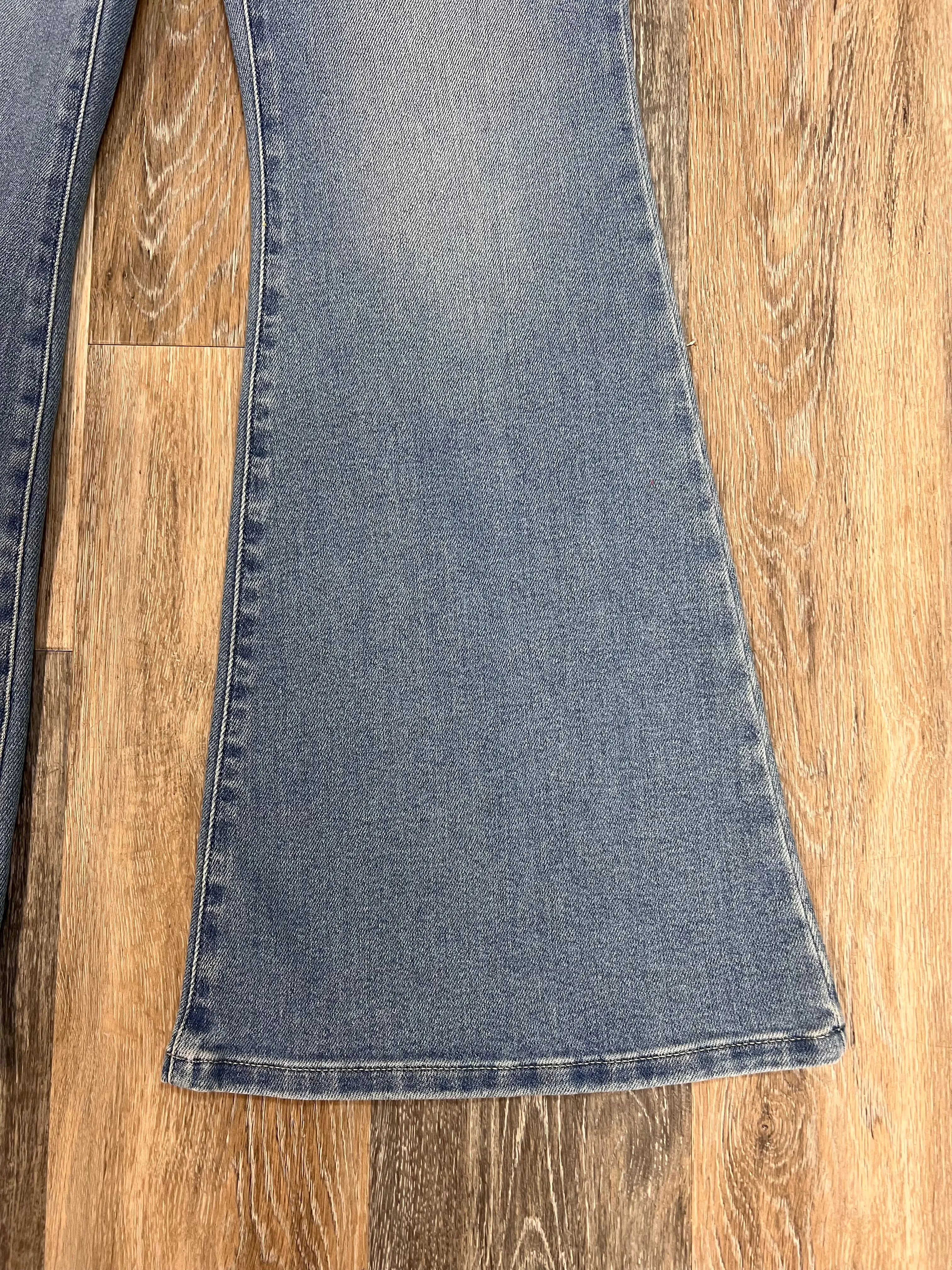 Blue Denim Jeans Flared Lee, Size  4/27