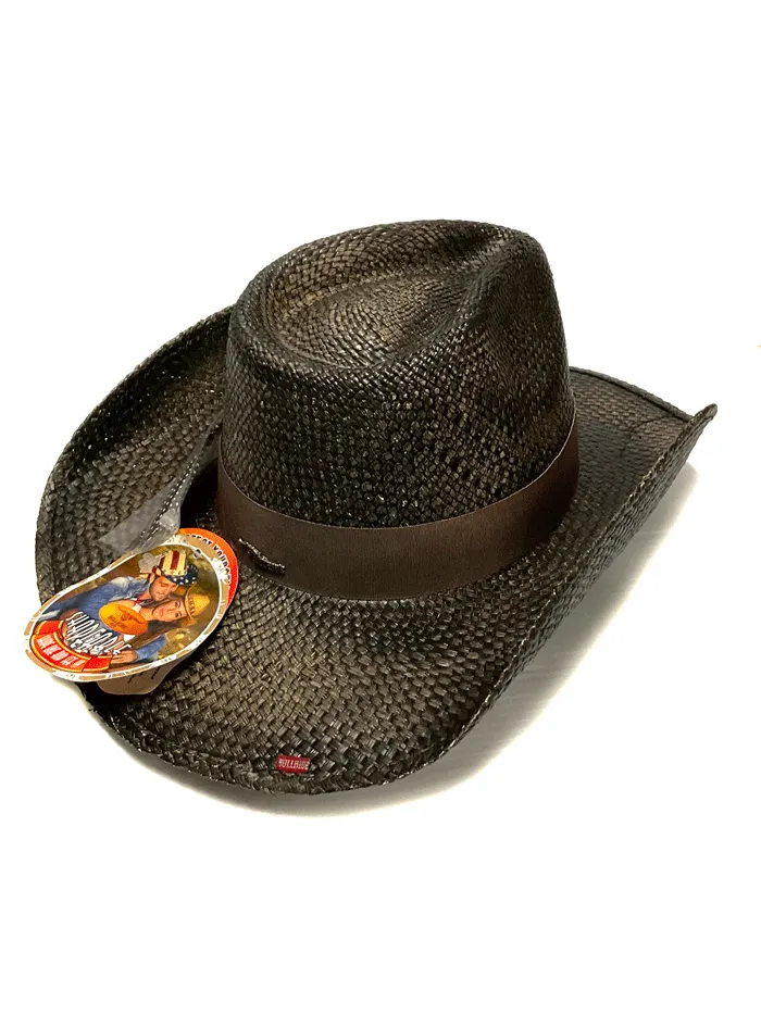 Bullhide SMILE AT ME 5040 Western Straw Hat Distressed Black