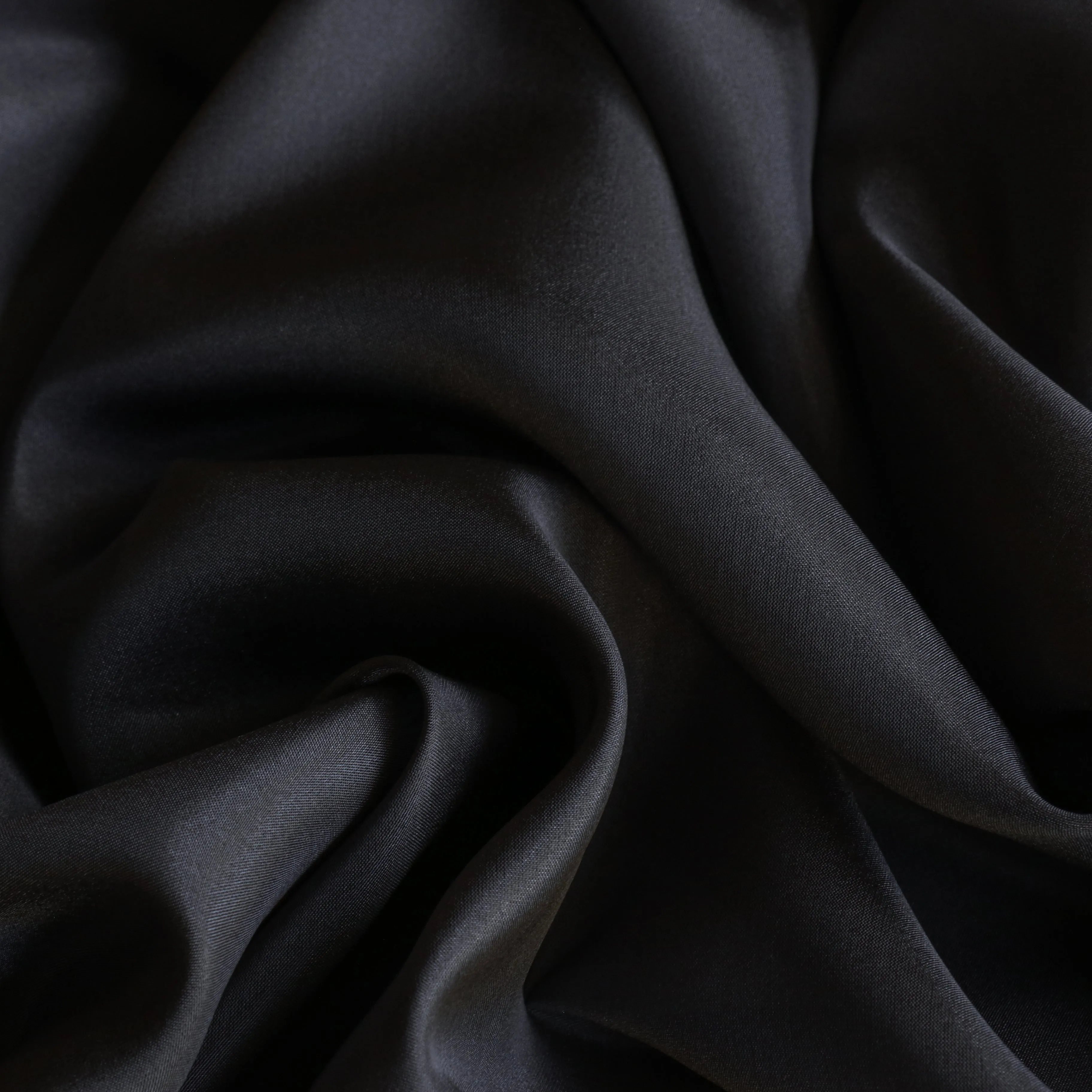 Charcoal Habutai Silk