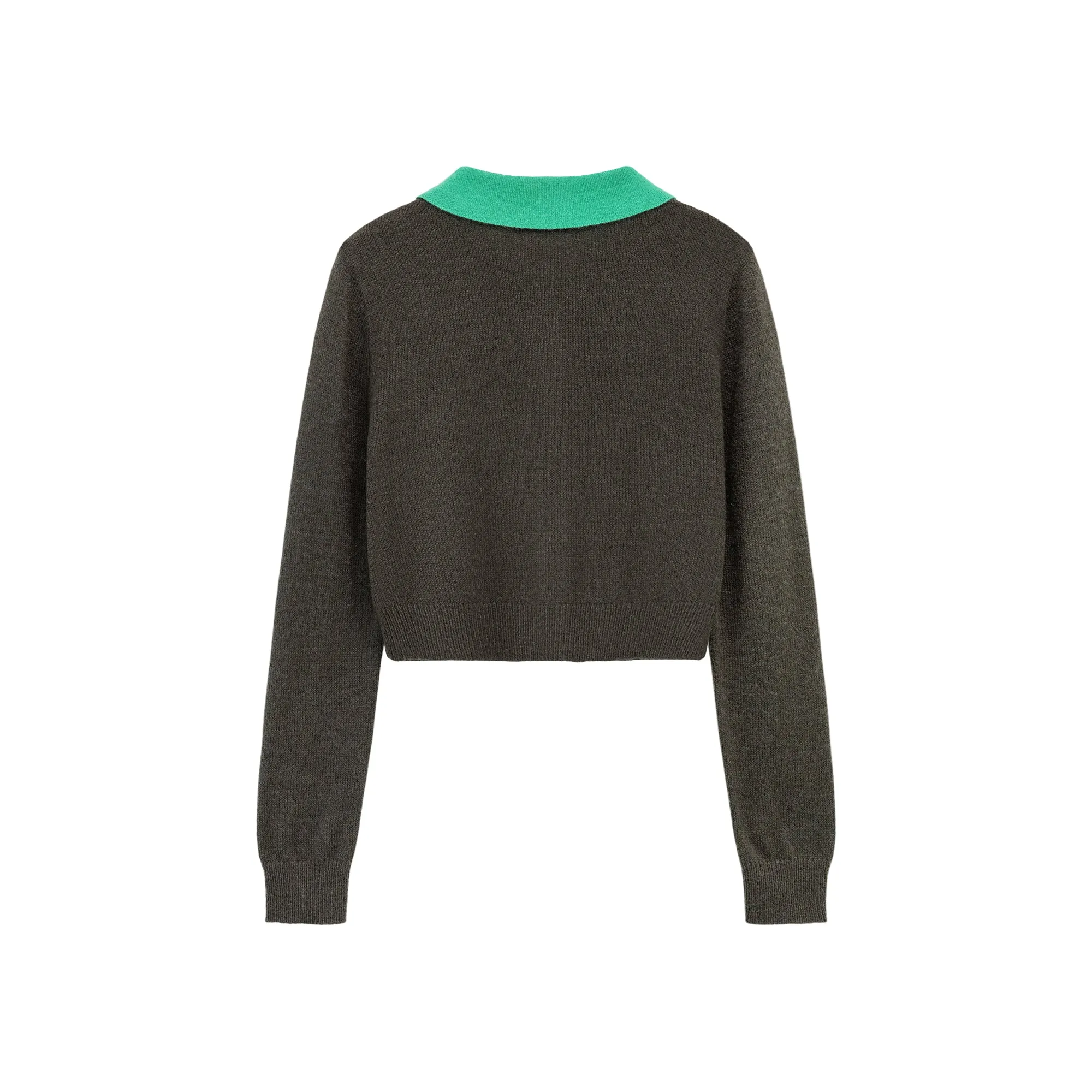 Color Combination Layered Knit Sweater