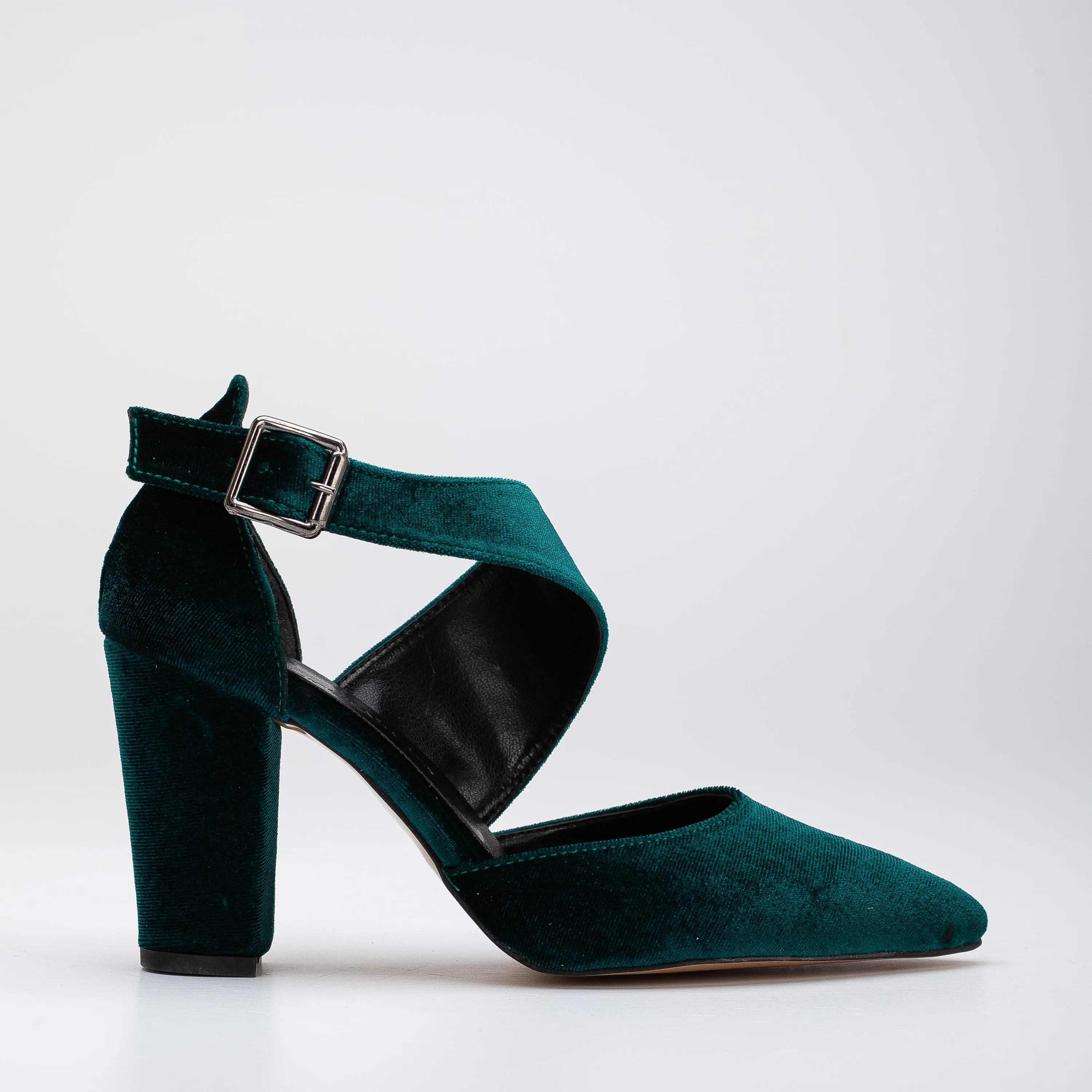 Constance - Green Velvet Bridal Heels