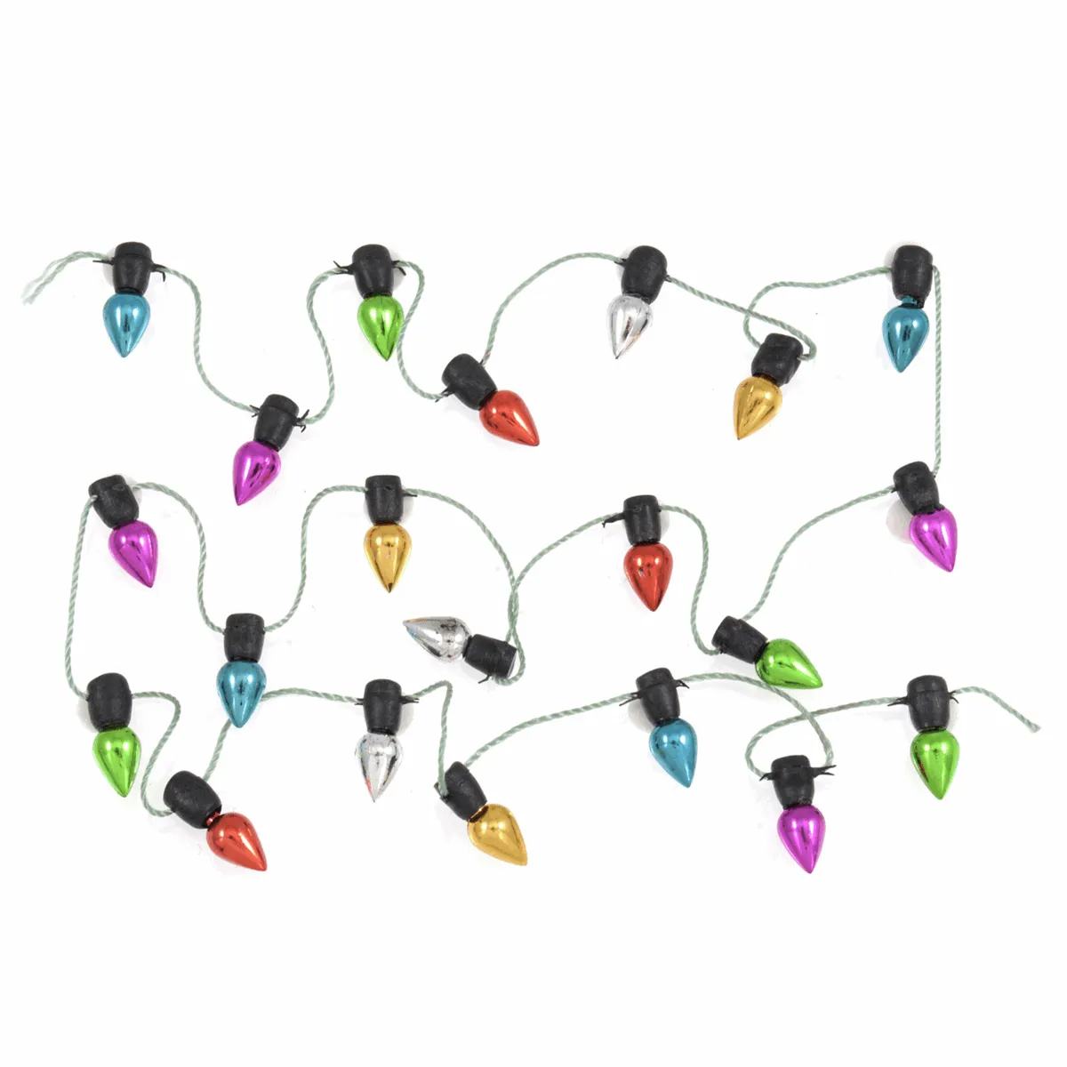 Craft Embellishment - Metallic Christmas Light Garland (Pack of 1)