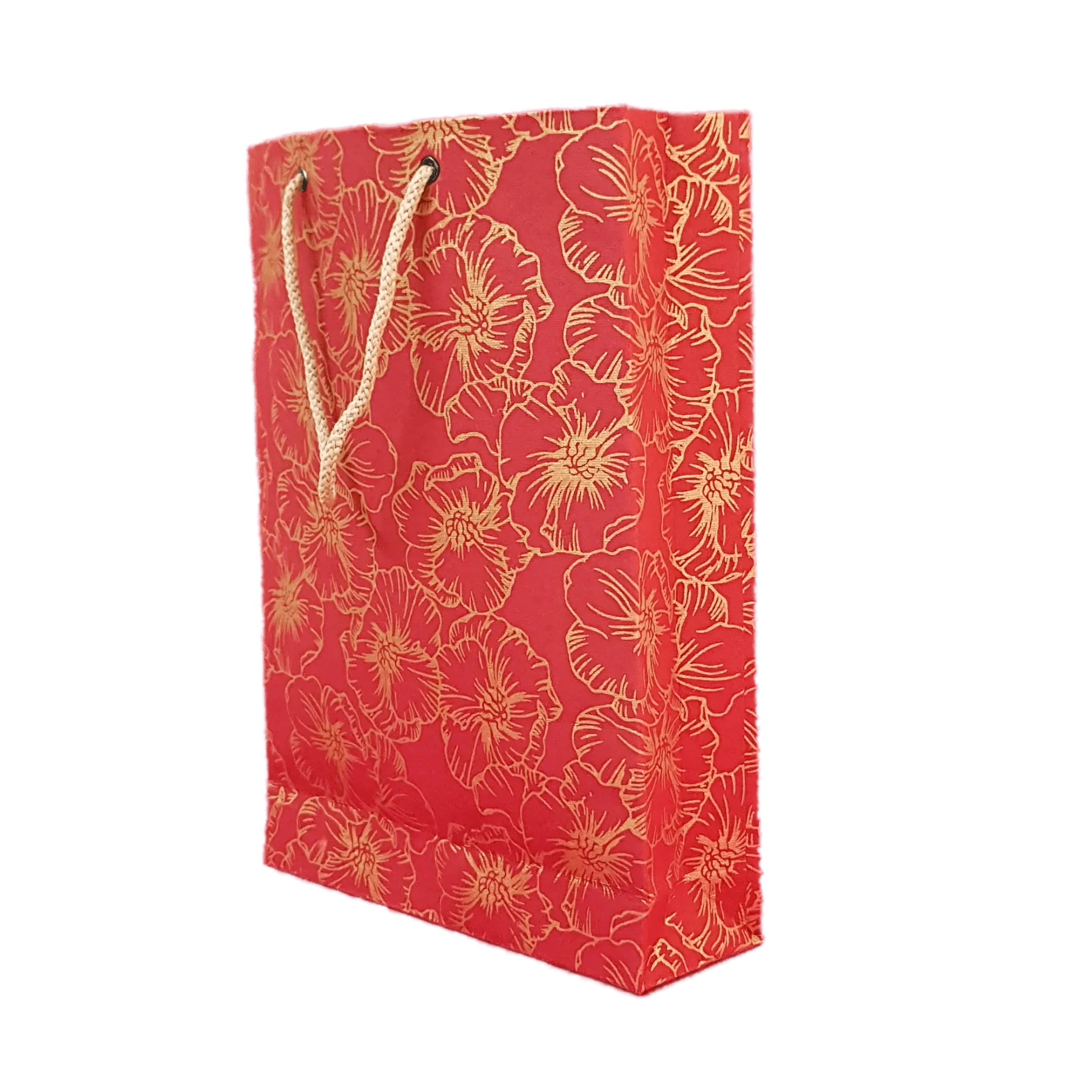 Devraaj Eco-friendly Handmade paper Bags (Red) set of 25 bags