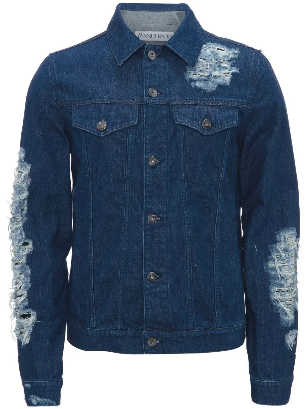 Distressed -Effect Denim Jacket