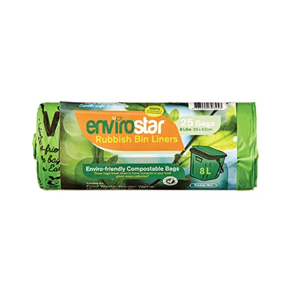 Envirostar 8Lt Compostable Bin Liner 18um