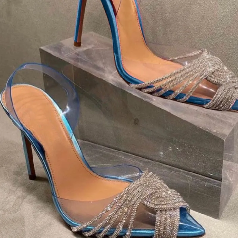 'FAIRY HIGH' Transparent Pointed Toe High Heel Sandals