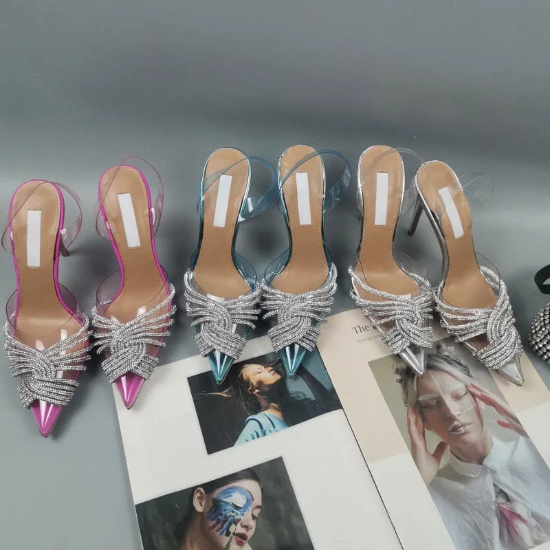 'FAIRY HIGH' Transparent Pointed Toe High Heel Sandals