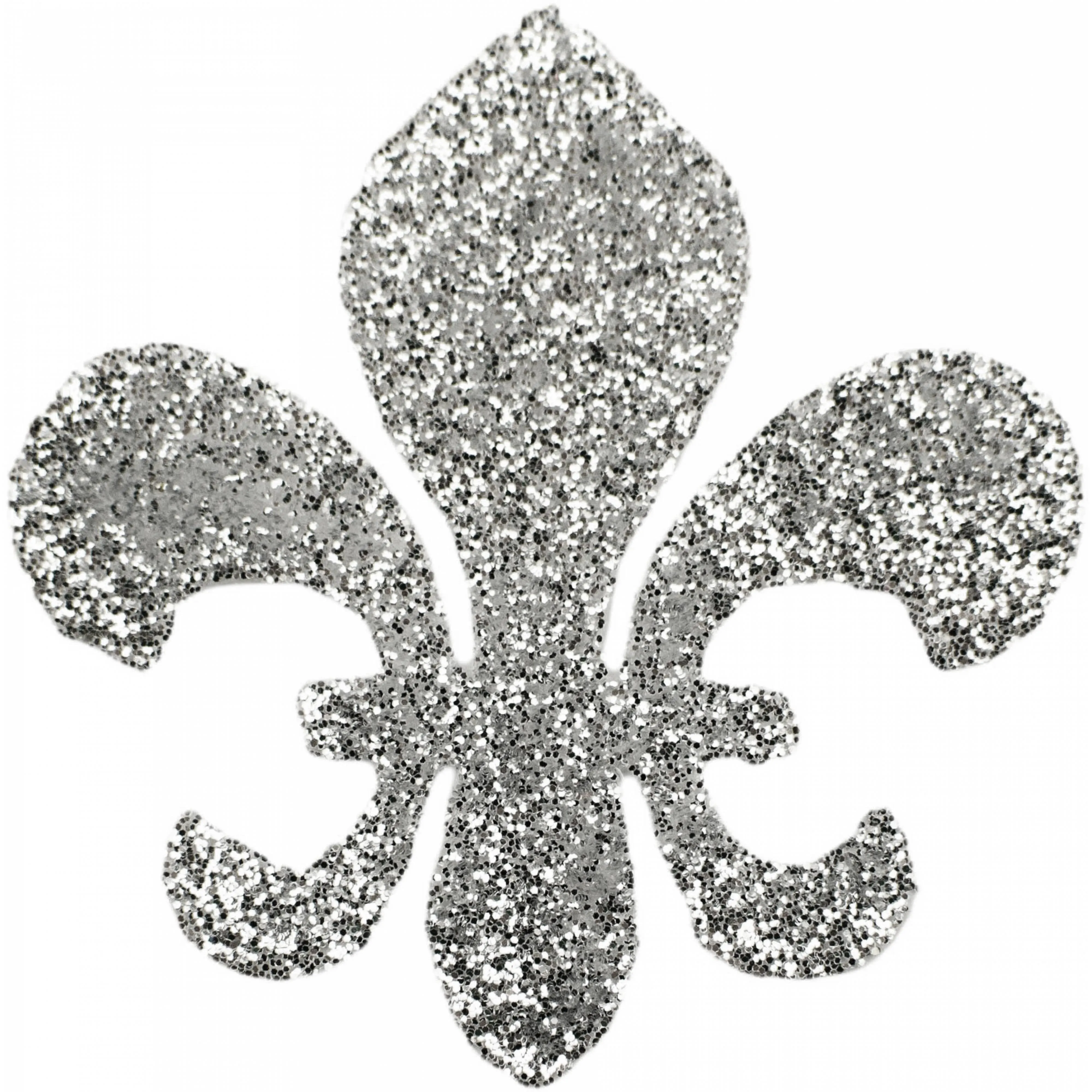 Fleur de Lis Silver Sticker