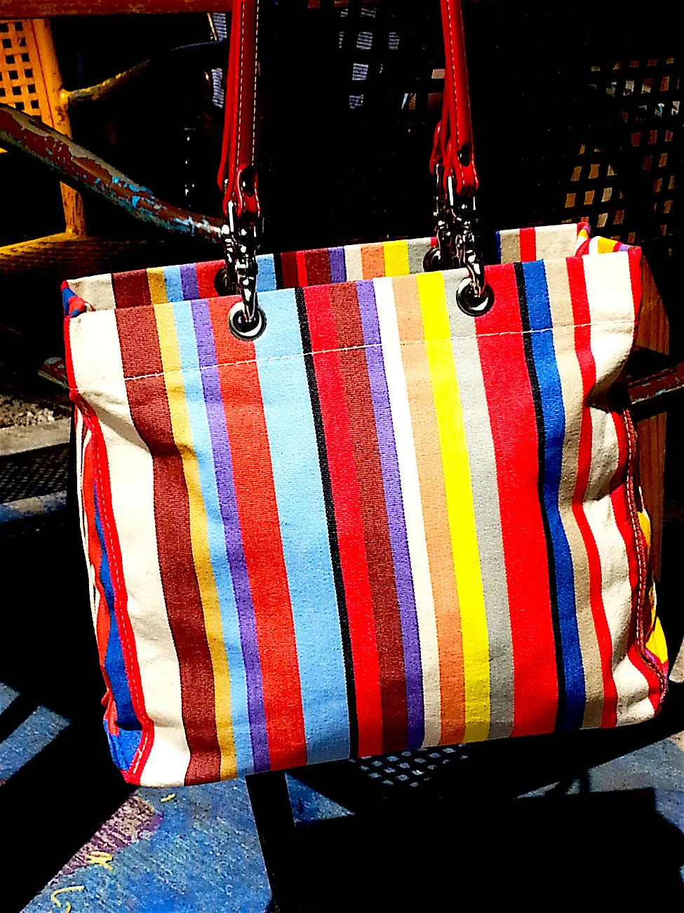 French Cotton Stripe Bags Multipstripe 4