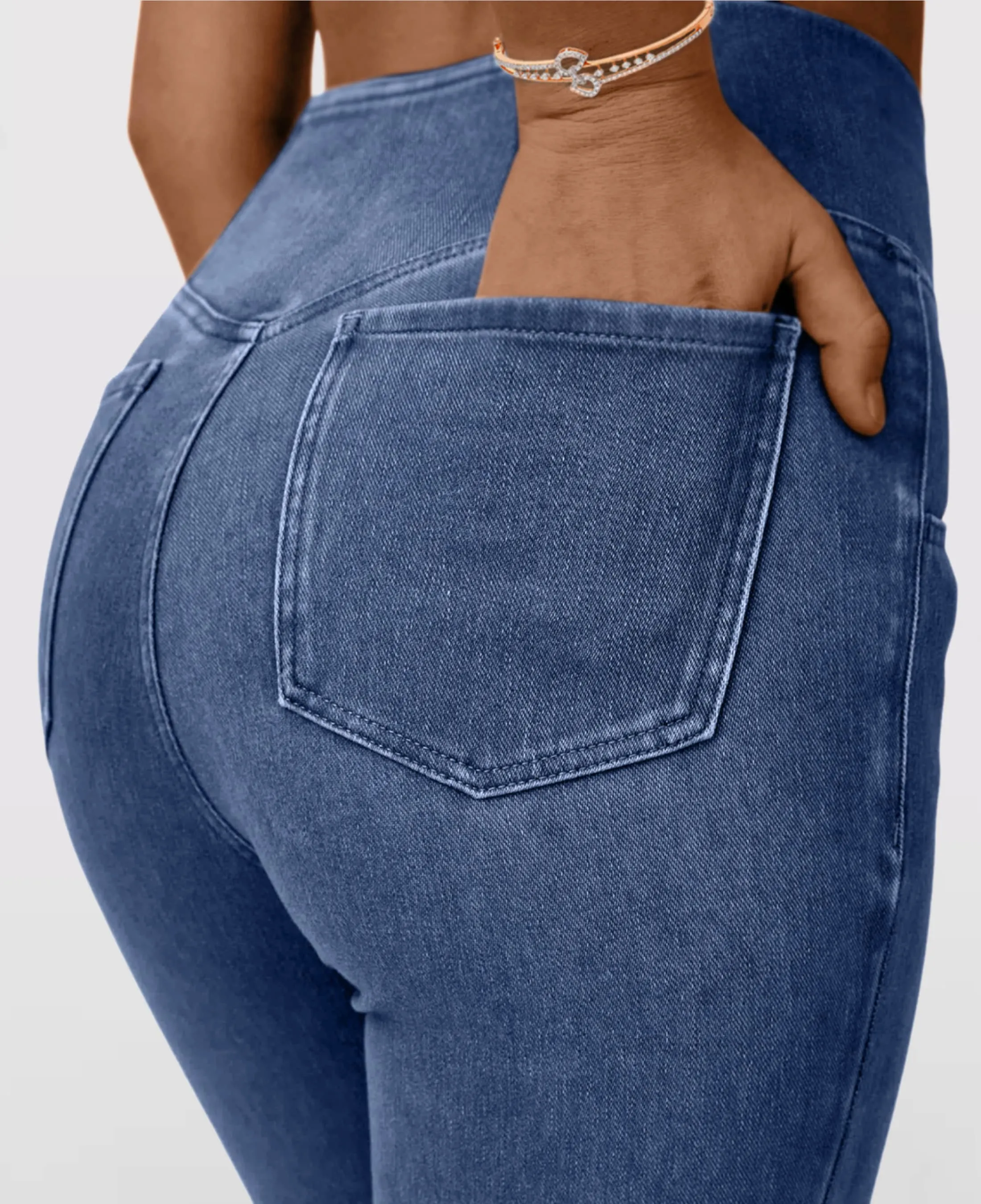 Javiera Jeans | Hoge Taille Uitlopende Jeans