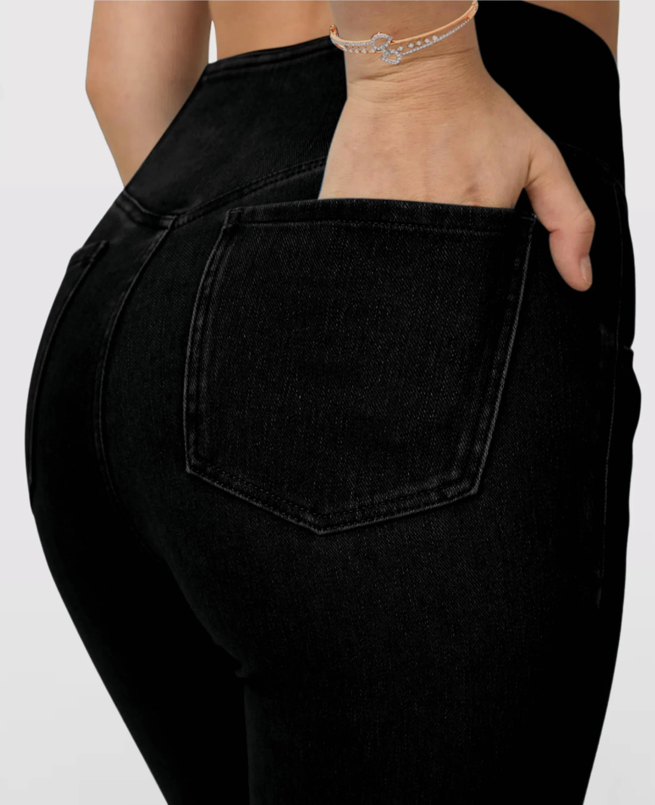 Javiera Jeans | Hoge Taille Uitlopende Jeans