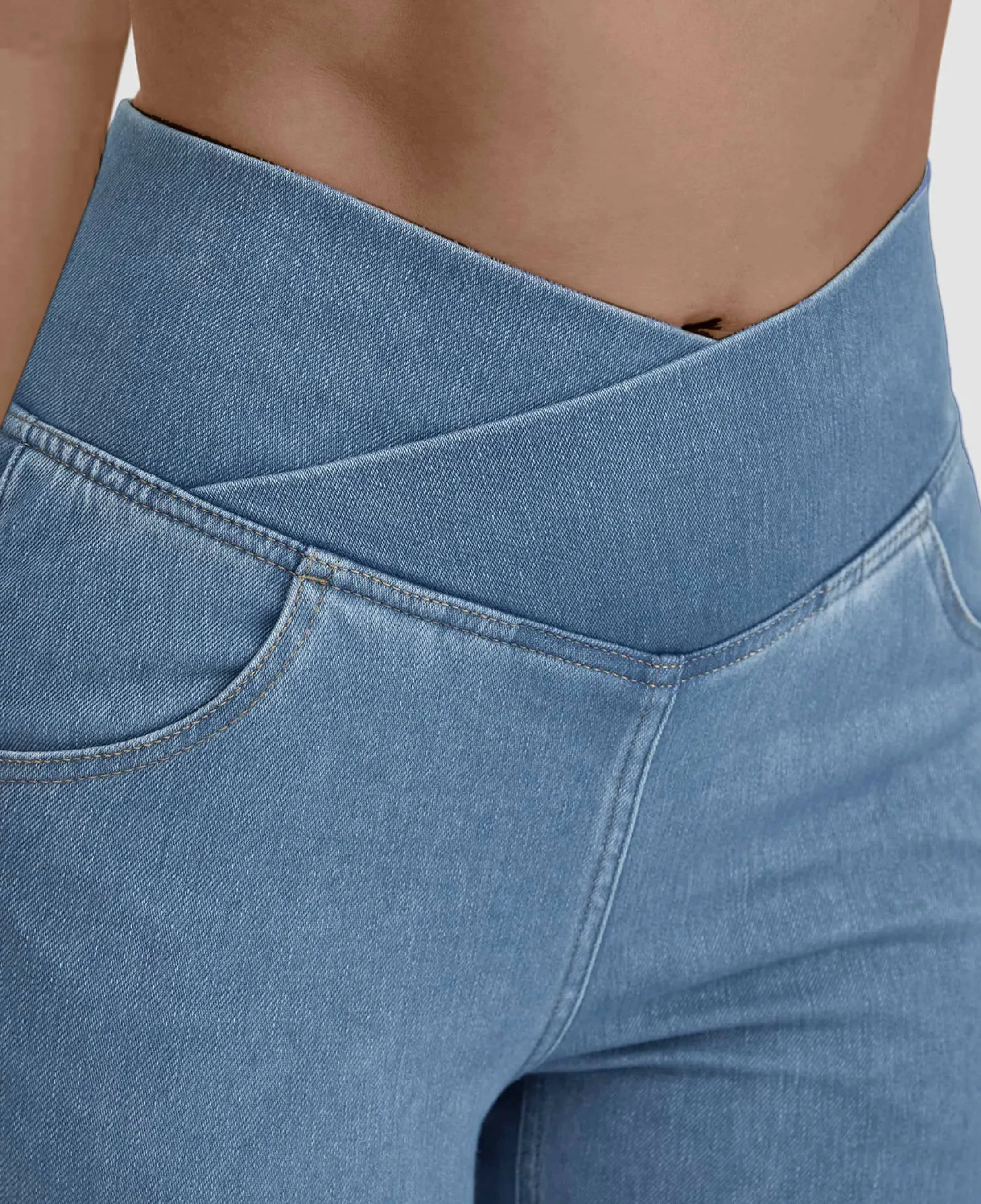 Javiera Jeans | Hoge Taille Uitlopende Jeans