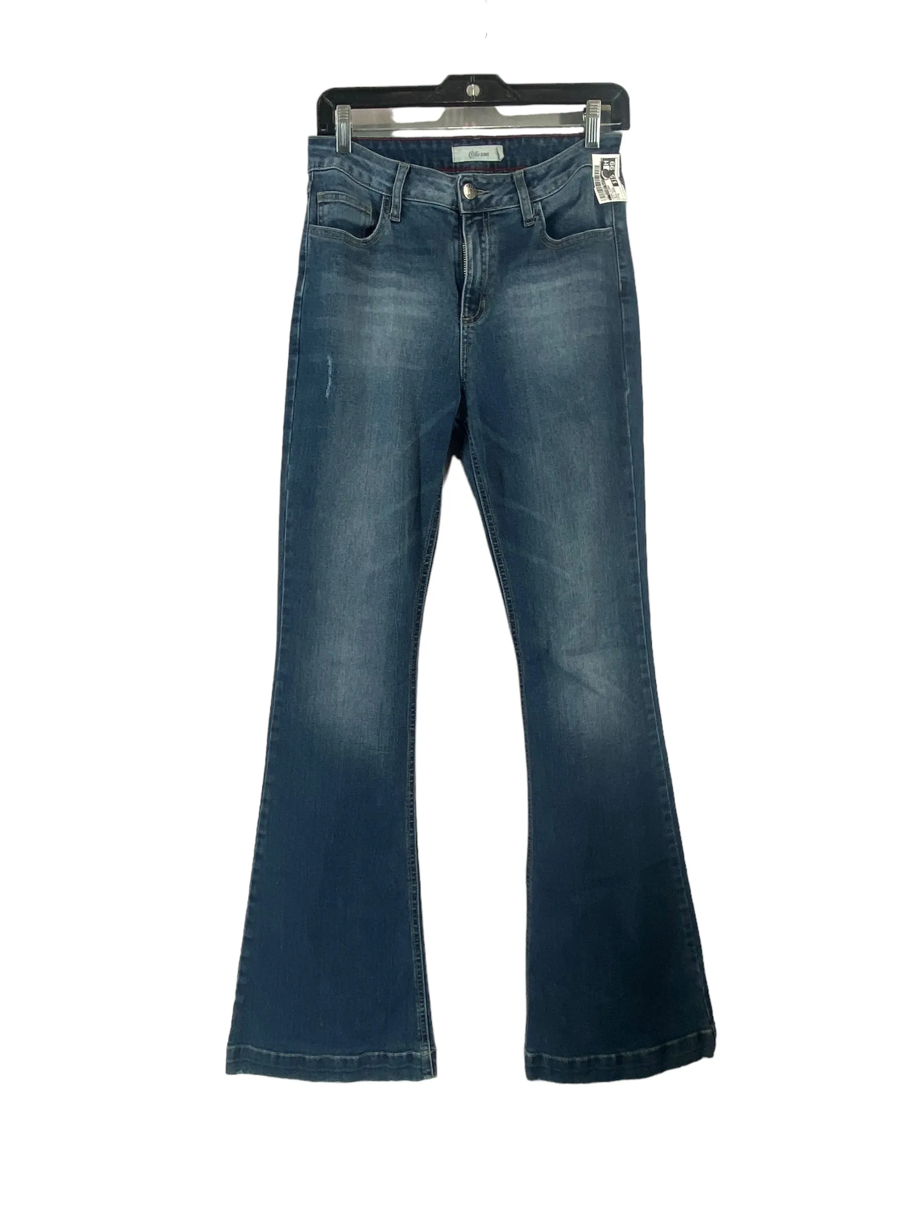 Jeans Flared By Clothes Mentor In Blue Denim, Size: 9