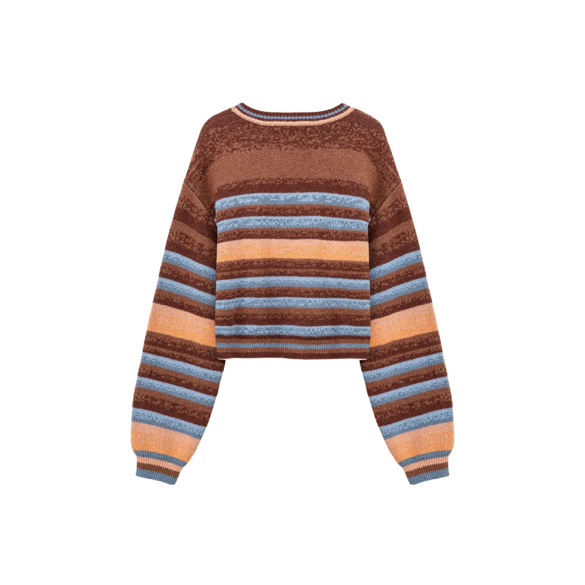 Logo Striped Loose Fit Knit Sweater