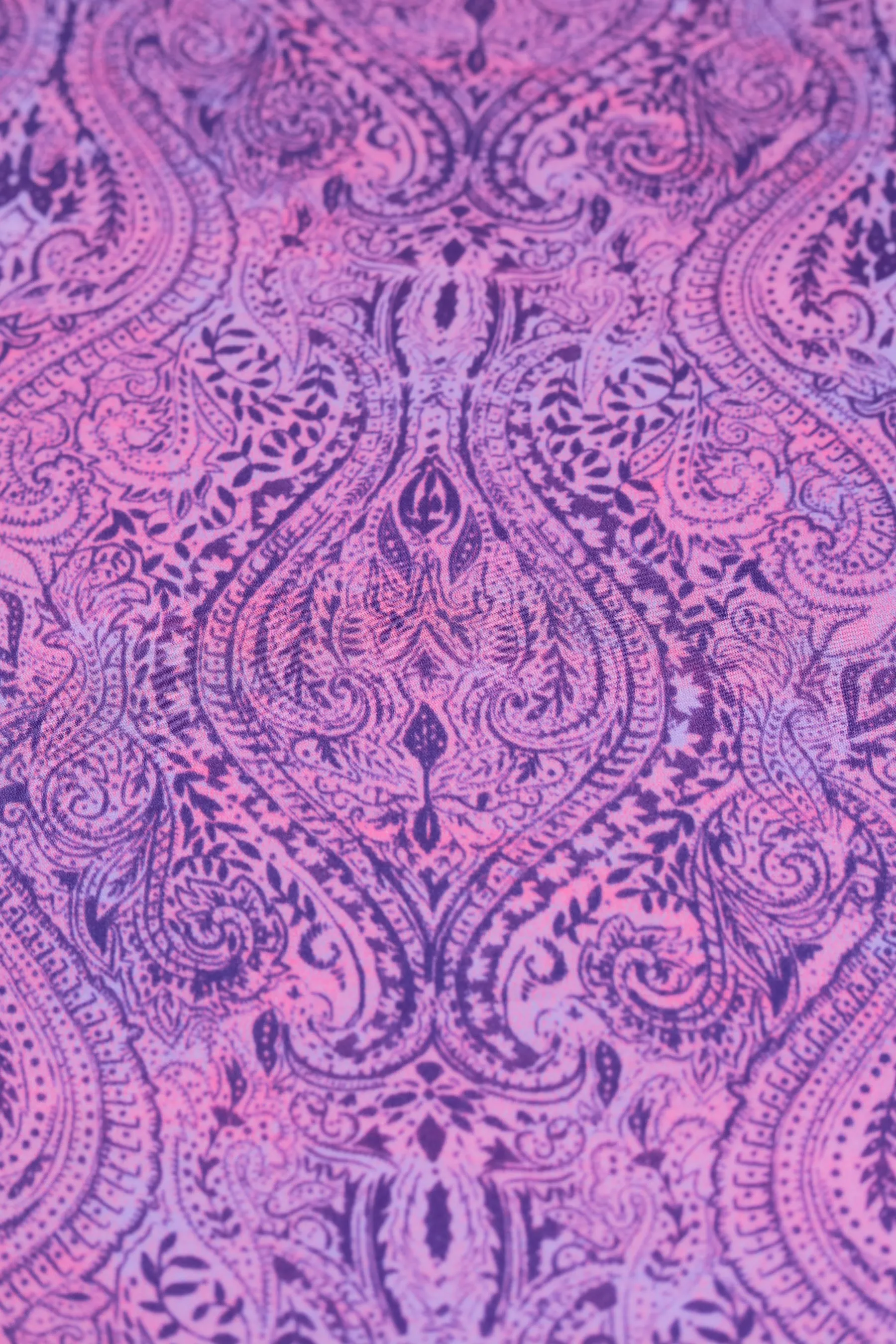 Magenta Purple Traditional Printed Gaji Silk Fabric