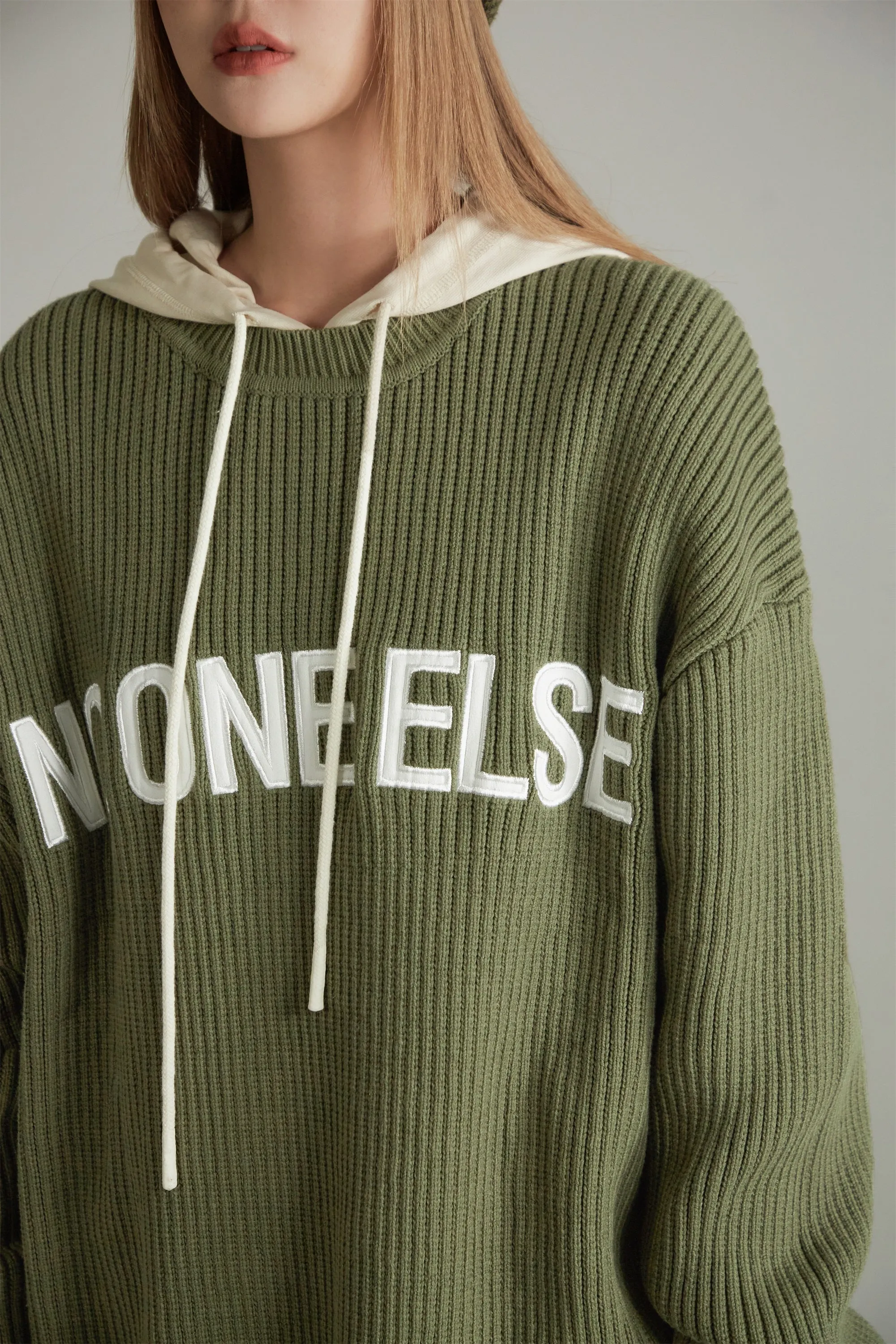 Noe Lettering Knit Sweater