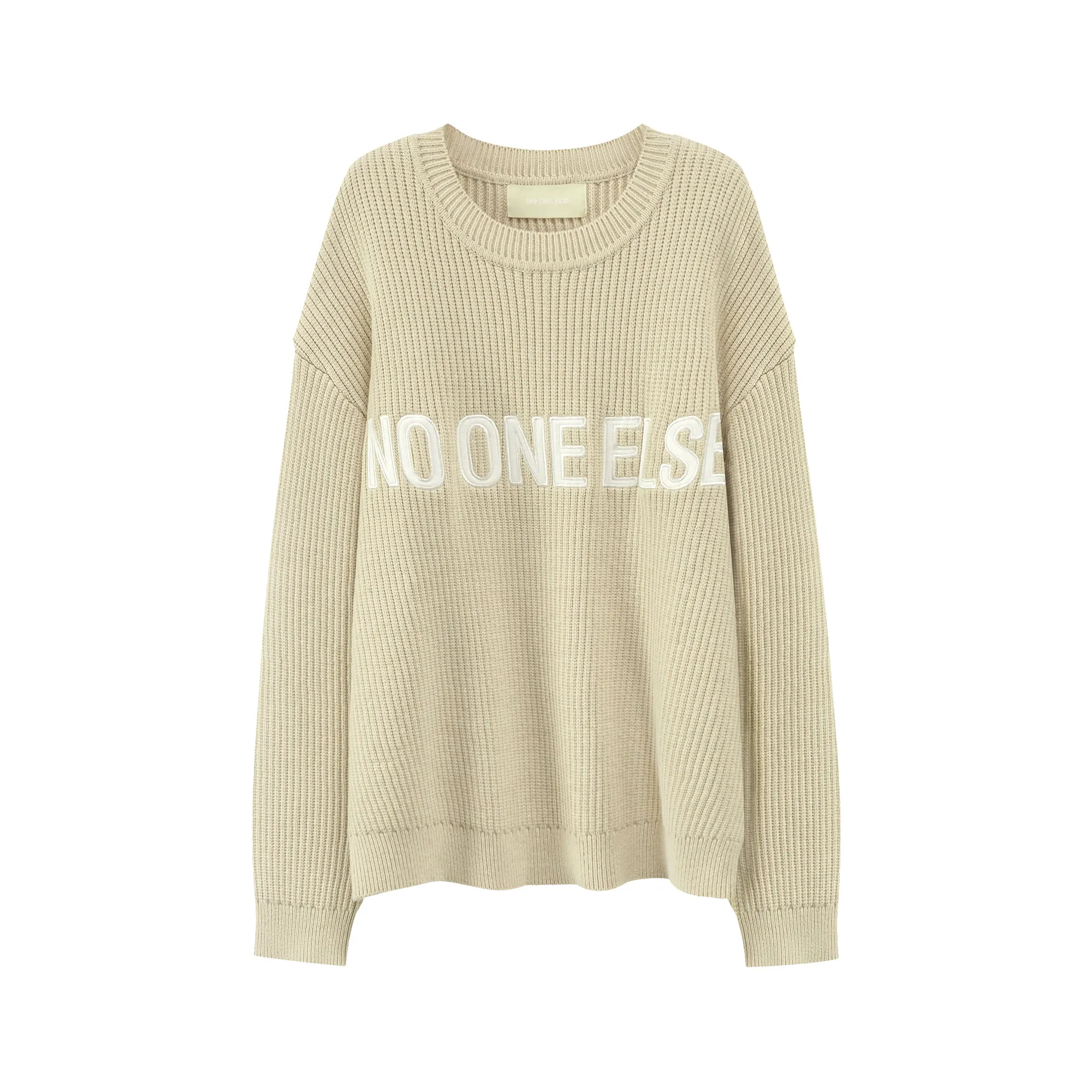 Noe Lettering Knit Sweater