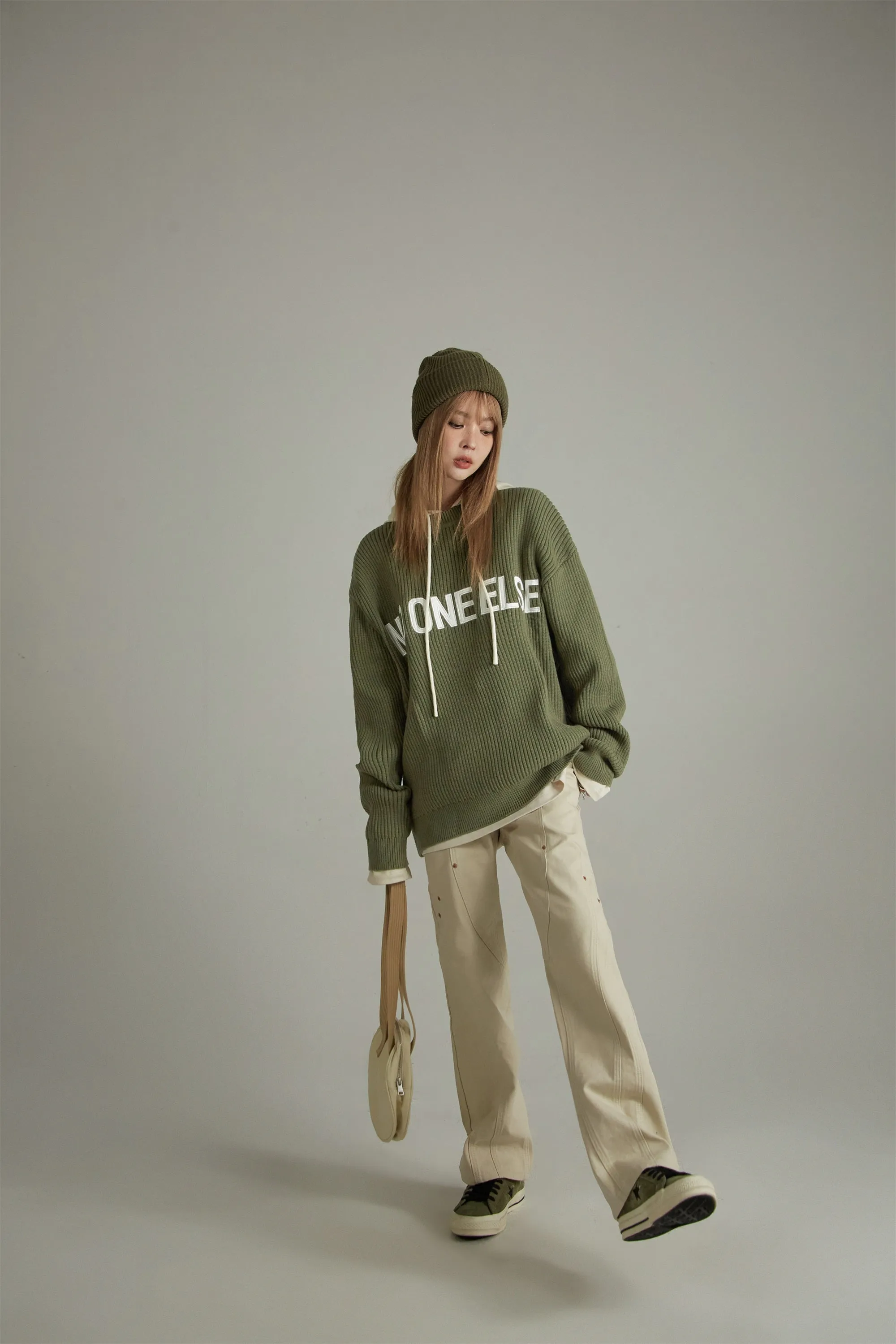 Noe Lettering Knit Sweater