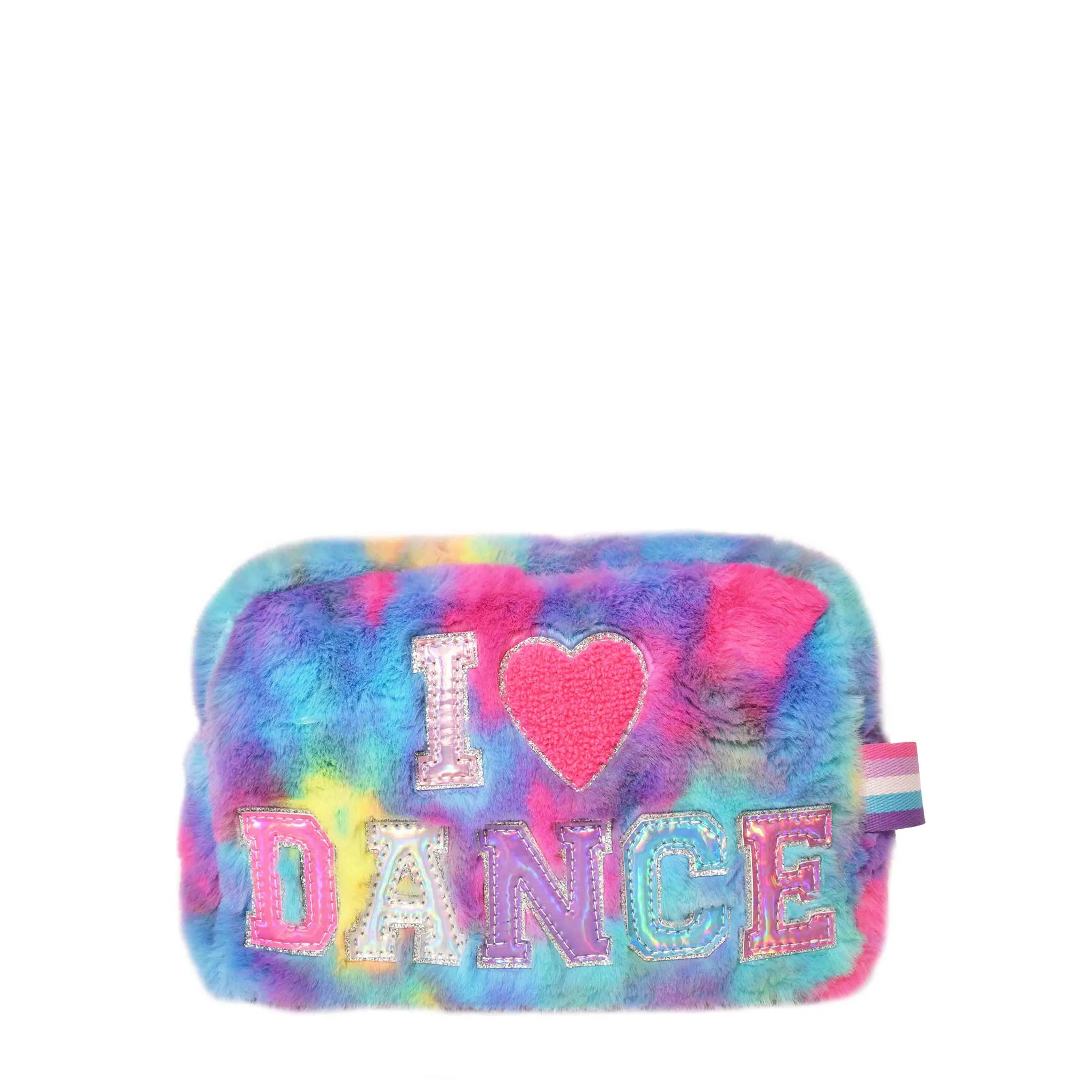 OMG Accessories - 'I 💗 Dance' Plush Tie-Dye Pouch