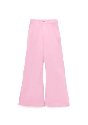 PINK FLARED JEANS