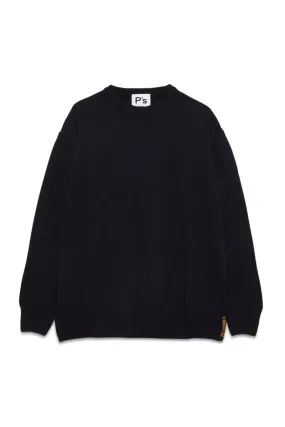 PRESIDENT’s Cotton wool brushed Sweaters Blue Navy