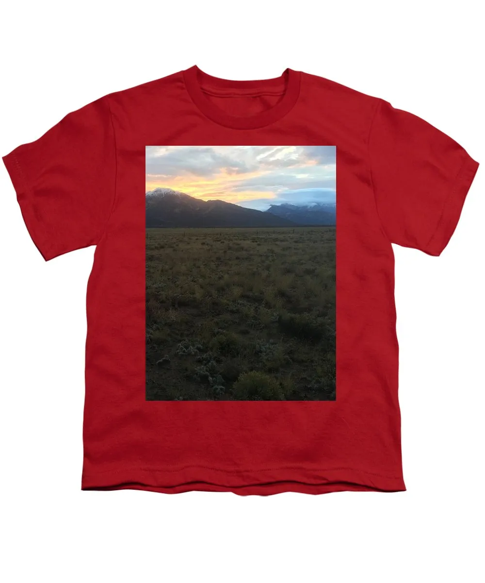 Snowy Morning Mists Crestone - Youth T-Shirt