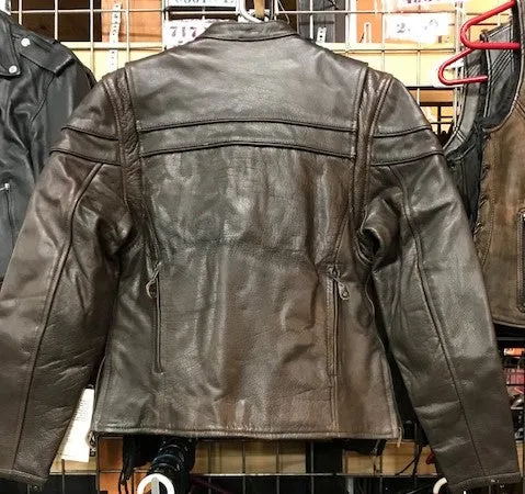 Women's Dark Brown Leather Jacket