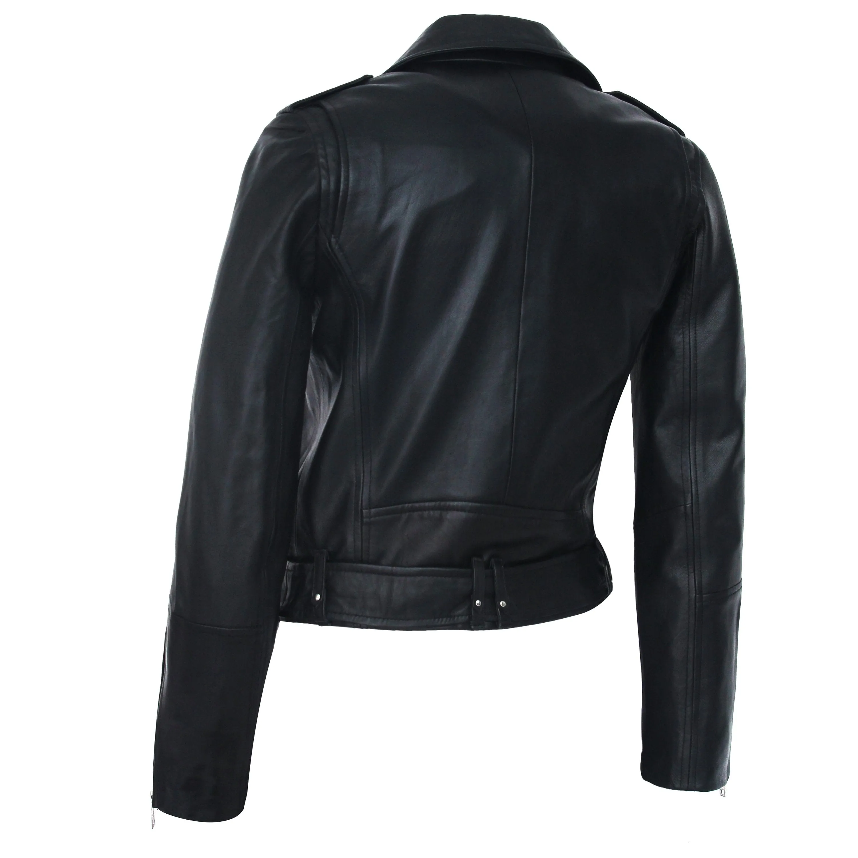 Womens Moto Nappa Leather Jacket - Clearance